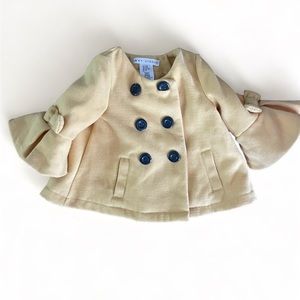 Adorable 24 months mustard yellow dress coat